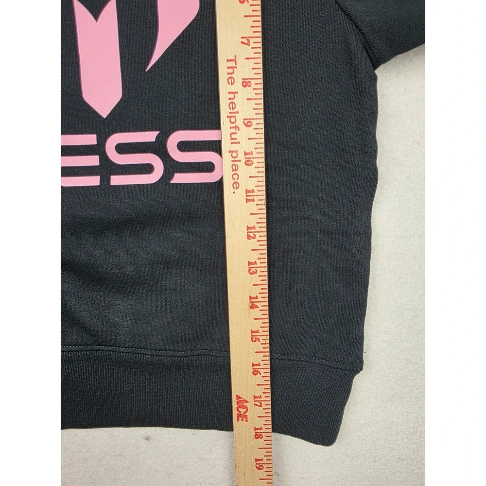NWT GAP Kids Messi Black Pink‎ Hoodie Size XS (4-5) Spellout Youth Futbol Soccer